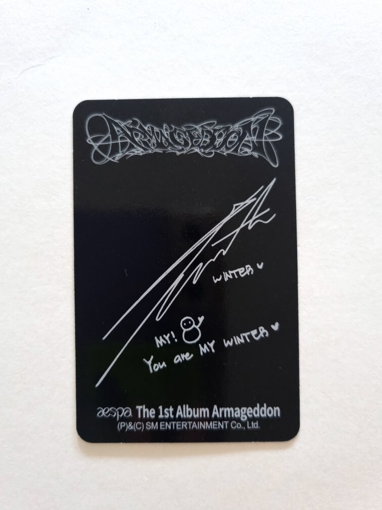 Aespa Armageddon Official Photocard Barnes & Noble Target