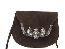  Unique Glen Miller For Ann Turk Brown Suede Shoulder Bag
