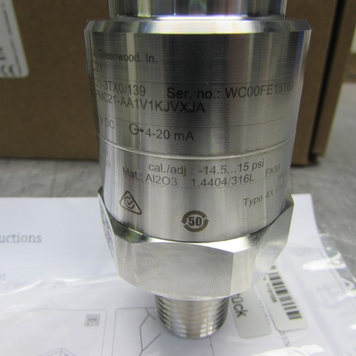NEW! ENDRESS & HAUSER PMC21-3TX0/139, CERABAR PRESSURE TRANSMITTER, -15 to 30psi - Picture 3 of 10