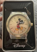 Accutime Disney Mickey Mouse Watch with Two-Tone Accents, Tab Has Not Been Pu