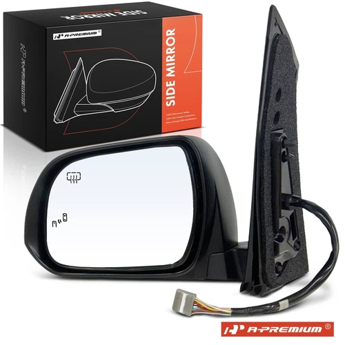 Power Heated Mirror with Blind Spot & Memory Driver Side for Toyota Sienna 13-14