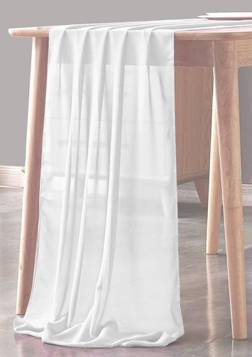 Corredor de mesa transparente de gasa para boda (18" de ancho x 108" de largo) - Imagen 73 de 75
