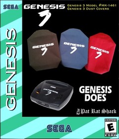 Sega Genesis model 3 system canvas dust covers