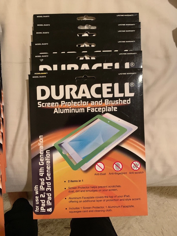Duracell iPad 2 and iPad 3rd And 4th Generation Screen Protector, 20 Total Units Foto 2 de 4
