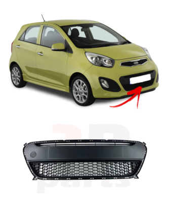 Grille de pare choc avant centrale (5 portes) Kia PICANTO 2011-06/2015