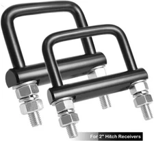 2 Pack Anti-Rattle Hitch Clamp Cross Hitch Tightener for 2" Receiver Heavy Duty