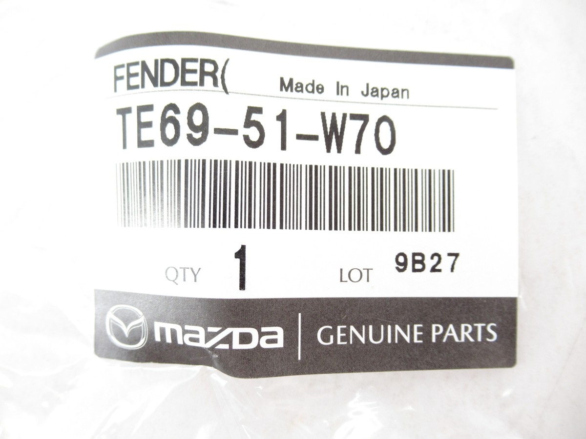 Genuine OEM Mazda TE69-51-W70 Passenger Front Fender Lower Wheel