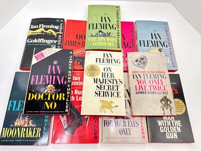 Signet Paperbacks Lot of 12 James Bond 007 Ian Fleming Snelling Signet Paperbacks 3 1st ...