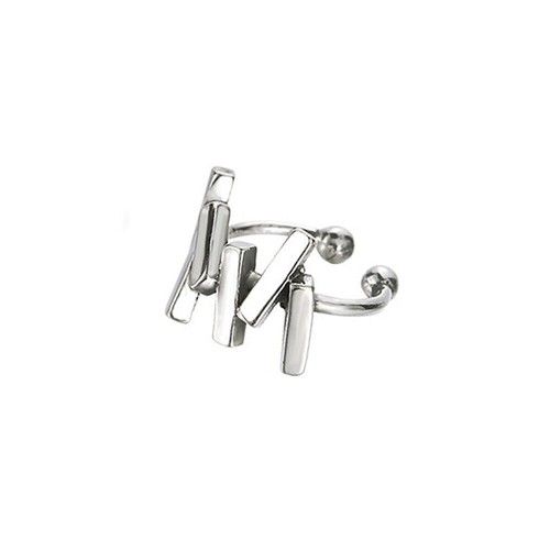 Pendientes con clip de plata esterlina 925 A1846 - Imagen 11 de 12