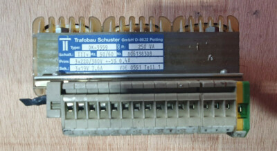 Maho MH 500 Trafo Typ DK-3559; P.: 250 VA; Prim 3x220/380V +-5% 0,4A- Ersatzteil
