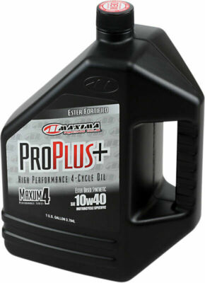 Maxima Racing Oil Pro Plus+ 4T Synthetic 4-Stroke Motor Oil | 10W-40 | 1 Gallon