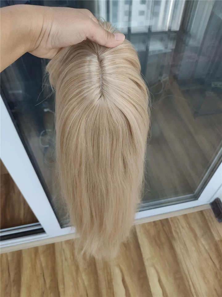 Cosplay Party Wig With Bangs Ash Blonde Long Straight Heat Resistant Hair Soft - Image 3 of 4