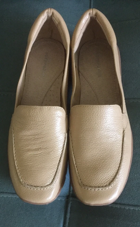 Easy Spirit Mujer 8.5 N Abide 8 Cuero Tostado Mocasines Zapatos 8 1/2 Estrechos Foto 2 de 4