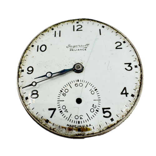 Antique 16s Ingersoll 17 Jewel Mechanical Pocket Watch Movement USA for Parts - Picture 2 of 2