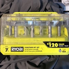 RYOBI A9FS7 Forstner Bit Set 7 Pieces  With Hard Case 