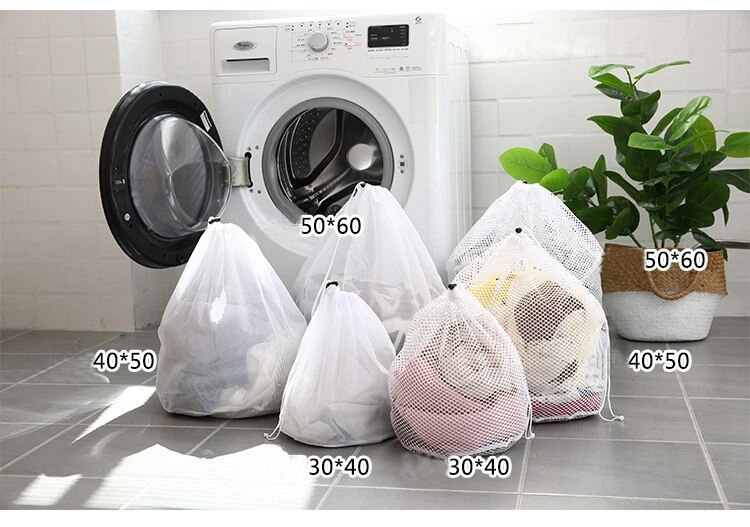 Wholesale Robust Small Mesh Drewstring Laundry Washing Bags