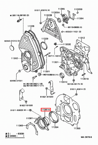 Genuine Hilux LN110 LN109 LN108 LN107 LN106 3L 2L Rear Main Oil Crankshaft Seal - Picture 17 of 20