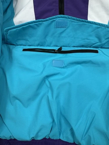 Baseball Lifestyle 101 BL101 Colorblock Pullover Jacket Blue/Purple Size S New image 6