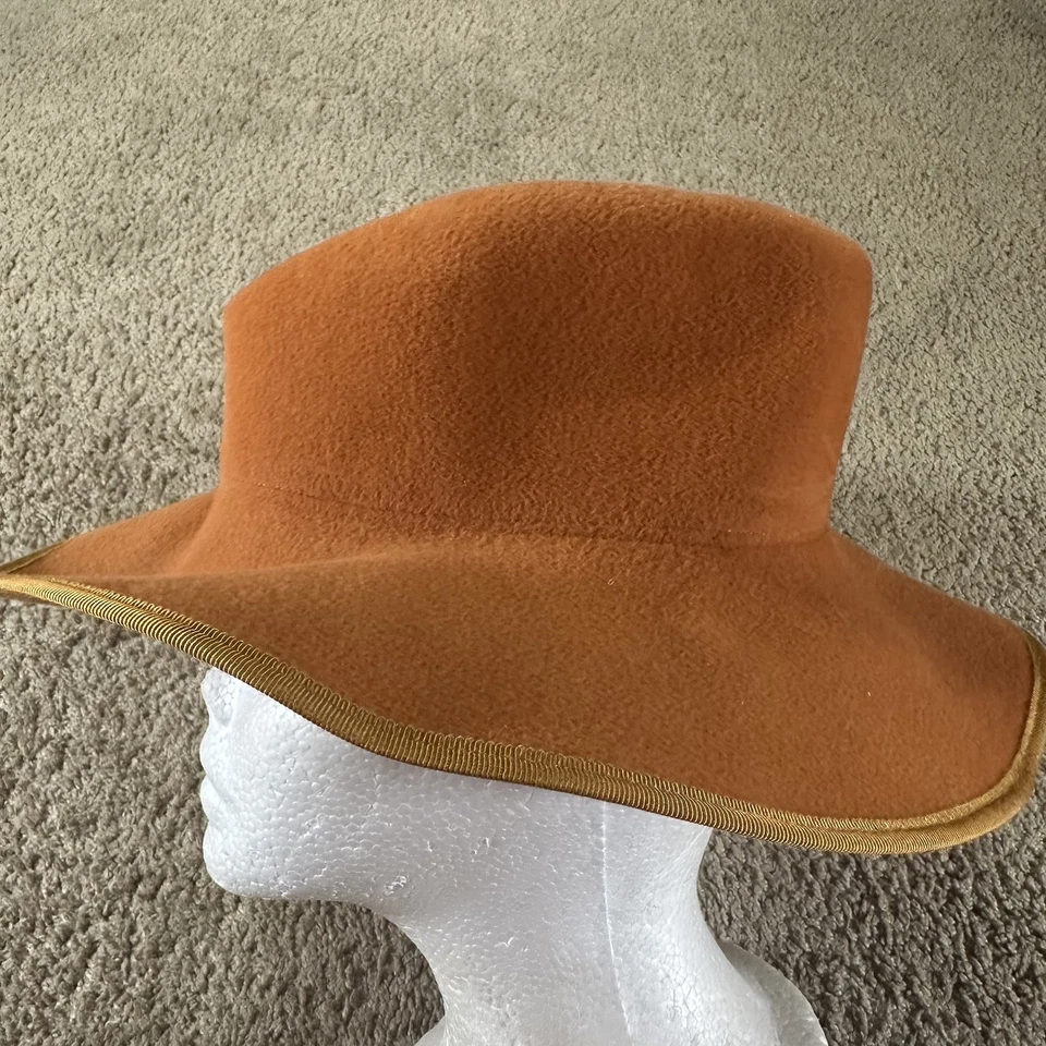 Brookes Boswell Hat Cowboy Fitted Womens XS Felt Wide Brim Western Handmade - Изображение 2 из 4