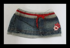 Build A Bear Workshop Denim Red Skirt with Flower