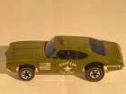 Vintage 1976 Hot Wheels Redline Olds 442 Olive Army Staff Car Olds 442