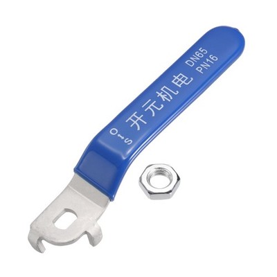 1pcs Lever Handle for Ball Valve Total Length 185mm Hole Size 14x10x4mm Blue