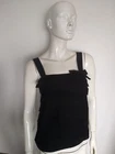 SONIA RYKIEL black sleeveless knit top blouse size XL