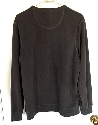 GH Bass & Co Gray- Green Fleece Long Sleeve Crew Neck ,M - Picture 3 of 5