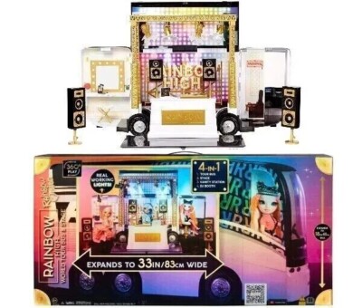 Rainbow High Rainbow Vision World Tour Bus & Stage 4-in-1 Deluxe Playset