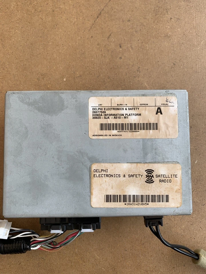 Módulo de computador controle de rádio via satélite 39820SJAA510M1 para 2007-2008 Acura RL Se - Imagem 2 de 4