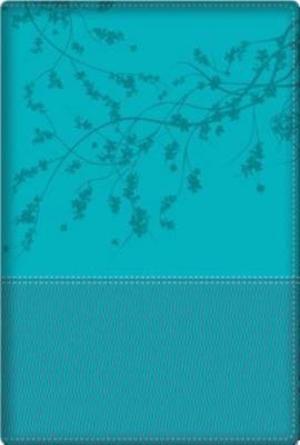 Biblia de la Mujer Conforme Al Coraz�n de Dios: Duotono Aqua (Leather / Fine Bin