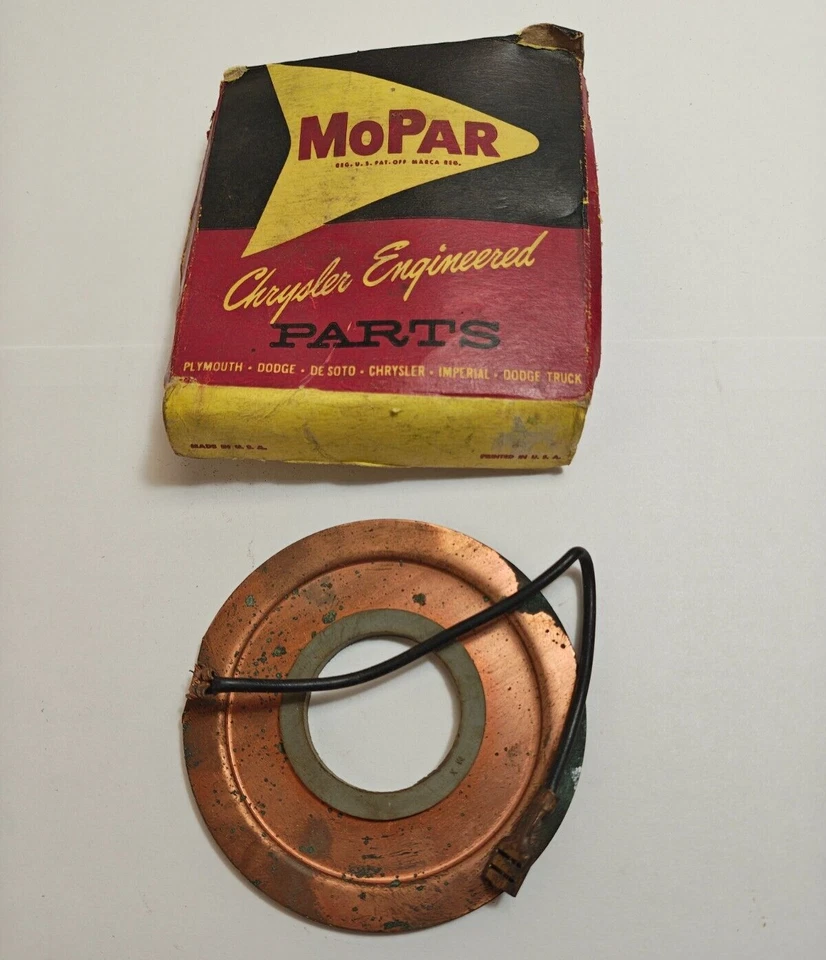 Plymouth Desoto Dodge Fireflite 1960 anillo de bocina de dardo contacto y cable 1972250 nuevo de stock Foto 3 de 4