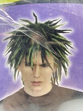 Totally Ghoul Halloween Peruka zombie zielono-czarna Wiek 3+