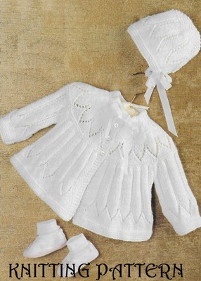 bonnet vintage KNITTING PATTERN 