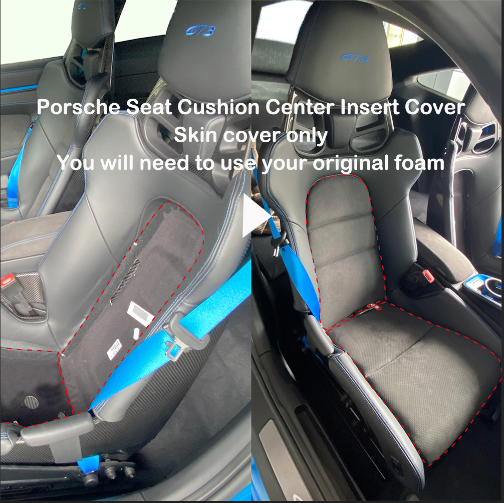 1 side Porsche 992 991 918 981 Inserts alcantara Bezüge Bucket LWB