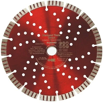 Diamanttrennscheibe Beton Turbo Diamantscheibe Ø115 125 150 230 300 350 400-12mm