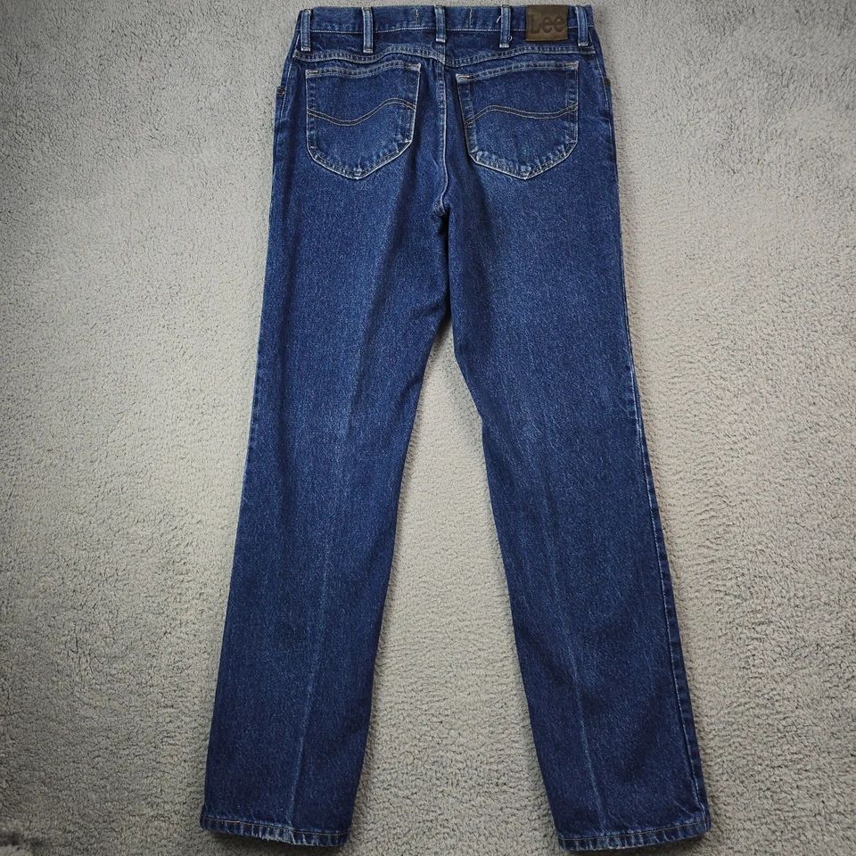 Lee Regular Jeans Mens 36x34 Blue Denim Regular Fit Outdoors Workwear Cowboy - Image 3 of 4