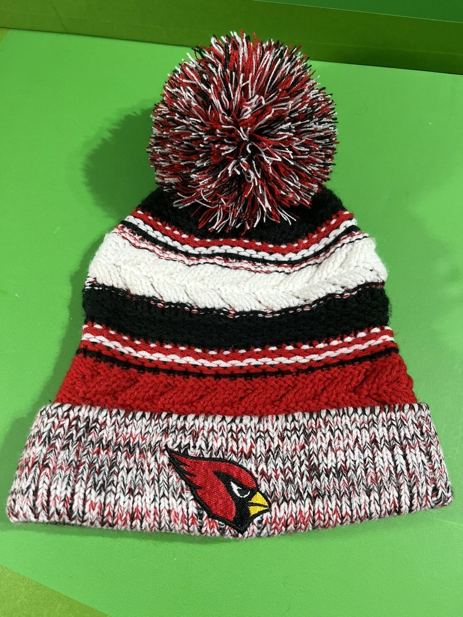Sport Tek NFL Arizona Cardinals Beanie Winter Pom Thick Knit Hat Cap