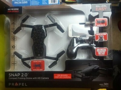 propel snap 2.0 compact folding drone with hd camera