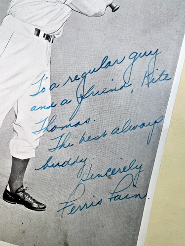 Vintage Original Philadelphia Athletics Ferris Fain Signed Photo - Picture 2 of 7