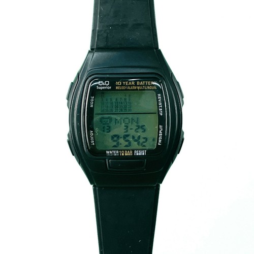 OROLOGIO Q\u0026Q BY CITIZEN CHRONO DIGITALE UOMO 36MM GOMMA | eBay