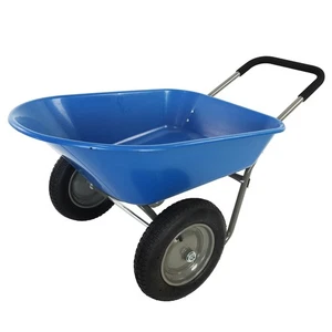 Roue double roue, chariot de jardin lourd, 300 Lbs Capacité Utilitaire Panier wi