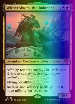 MTG Witherbloom, the Balancer (245/444) Secrets of Strixhaven LP FOIL
