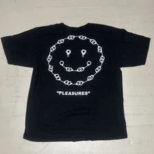 Pleasures Now Mens Short Sleeve Shirt Size XL Smiley Handcuff