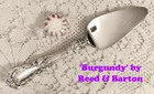 Burgundy (1949) ~ Cheese Server (6¾") ~ Reed & Barton Sterling ~ NICE - no mono