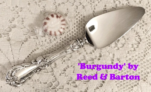 Burgundy (1949) ~ Cheese Server (6¾") ~ Reed & Barton Sterling ~ NICE - no mono