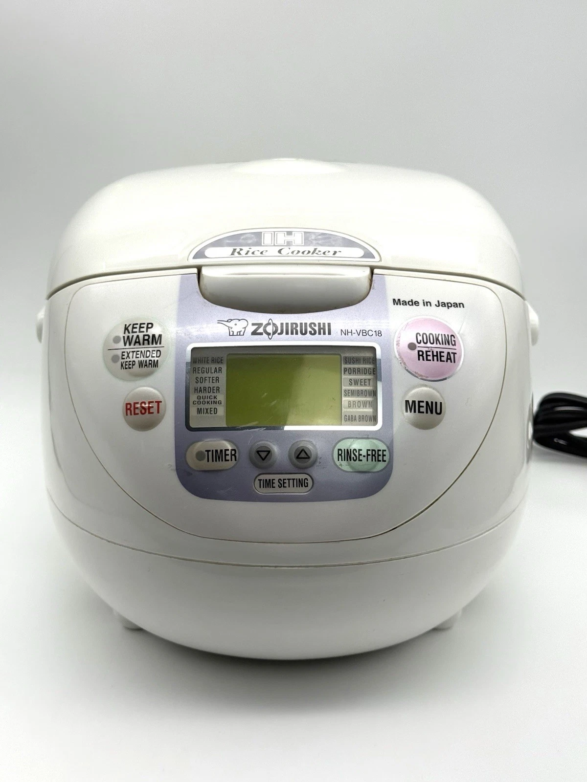 Zojirushi NH-VBC18 10 Cup Electric Rice Cooker & Warmer White Japan - TESTED
Opens in a new window o