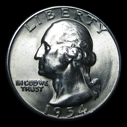 1954-S Silver Washington Quarter Dollar ---- Gem BU Coin ---- #PP722