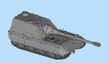 3D Printing D-series E-100 tank destroyer Tank Unpainted Model Kit