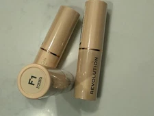 Lot Of 3 Revolution Makeup revolution London Fast Base Stick Foundation F1 NEW